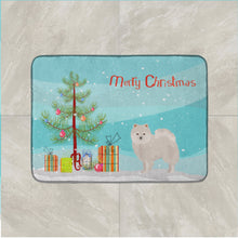 Load image into Gallery viewer, Japanese Spitz Christmas Tree Machine Washable Memory Foam Mat CK3463RUG