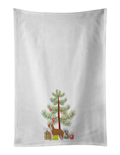 Load image into Gallery viewer, Kromfohrlander Christmas Tree White Kitchen Towel Set of 2