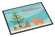 Load image into Gallery viewer, Tan Lhasa Apso Christmas Tree Doormat - 18x27 Decorative Floor Mat – Indoor/Outdoor Rug with Artistic Flair CK3468MAT