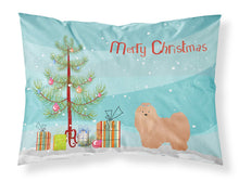 Load image into Gallery viewer, Tan Lhasa Apso Christmas Tree  Standard Pillowcase – Artistic Decorative Front, White Back CK3468PILLOWCASE