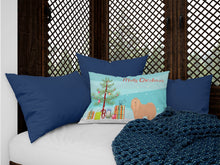 Load image into Gallery viewer, Tan Lhasa Apso Christmas Tree Canvas Fabric Decorative Pillow CK3468PW1216