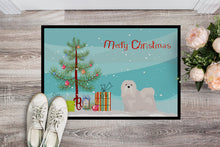 Load image into Gallery viewer, White Lhasa Apso Christmas Tree Doormat - 24x36 Decorative Floor Mat – Indoor/Outdoor Rug with Artistic Flair CK3469JMAT