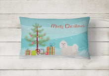 Load image into Gallery viewer, Maltese Christmas Tree Canvas Fabric Decorative Pillow CK3471PW1216