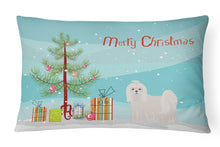 Load image into Gallery viewer, Maltese Christmas Tree Canvas Fabric Decorative Pillow CK3471PW1216