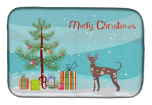 Load image into Gallery viewer, Mexican Hairless Dog Christmas Tree Dish Drying Mat – Absorbent, Artistic Kitchen Essentials CK3473DDM