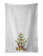 Load image into Gallery viewer, Mexican Hairless Dog Christmas Tree White Kitchen Towel Set of 2