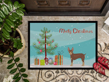Load image into Gallery viewer, Miniature Fox Terrier Christmas Tree Doormat - 24x36 Decorative Floor Mat – Indoor/Outdoor Rug with Artistic Flair CK3474JMAT
