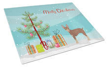 Load image into Gallery viewer, Miniature Fox Terrier Christmas Tree Glass Cutting Boards – Durable, Decorative Kitchen Art Large CK3474LCB