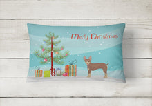 Load image into Gallery viewer, Miniature Fox Terrier Christmas Tree Canvas Fabric Decorative Pillow CK3474PW1216