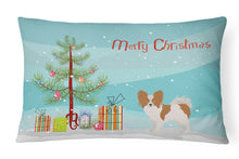Load image into Gallery viewer, Papillon Christmas Tree Canvas Fabric Decorative Pillow CK3476PW1216