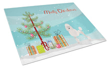 Load image into Gallery viewer, Miniature Poodle Christmas Tree Glass Cutting Boards – Durable, Decorative Kitchen Art Large CK3478LCB