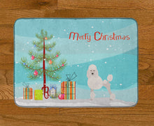 Load image into Gallery viewer, Miniature Poodle Christmas Tree Machine Washable Memory Foam Mat CK3478RUG