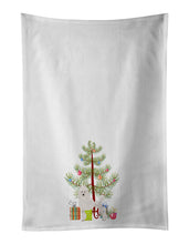 Load image into Gallery viewer, Miniature Poodle Christmas Tree White Kitchen Towel Set of 2