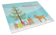 Load image into Gallery viewer, Toy Poodle Christmas Tree Glass Cutting Boards – Durable, Decorative Kitchen Art Large CK3479LCB