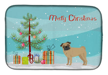 Load image into Gallery viewer, Pug Christmas Tree Dish Drying Mat – Absorbent, Artistic Kitchen Essentials CK3481DDM