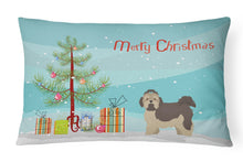 Load image into Gallery viewer, Russian Tsvetnaya Bolonka Lap Dog  Christmas Tree Canvas Fabric Decorative Pillow CK3483PW1216