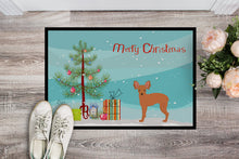 Load image into Gallery viewer, Russkiy Toy or Russian Toy Terrier Christmas Tree Doormat - 18x27 Decorative Floor Mat – Indoor/Outdoor Rug with Artistic Flair CK3484MAT