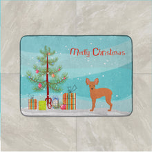 Load image into Gallery viewer, Russkiy Toy or Russian Toy Terrier Christmas Tree Machine Washable Memory Foam Mat CK3484RUG