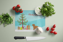 Load image into Gallery viewer, Small Greek Domestic Dog Kokoni Christmas Tree Glass Cutting Boards – Durable, Decorative Kitchen Art Large CK3486LCB