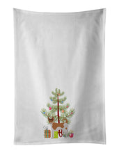 Load image into Gallery viewer, Tenterfield Terrier Christmas Tree White Kitchen Towel Set of 2
