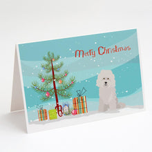 Load image into Gallery viewer, Bolognese Christmas Tree Greeting Cards -  Blank Note Cards – 8-Pack of Artist-Designed Cards with Envelopes