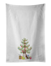 Load image into Gallery viewer, Boston Terrier Christmas Tree White Kitchen Towel Set of 2