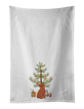 Load image into Gallery viewer, Brussels Griffon Christmas Tree White Kitchen Towel Set of 2