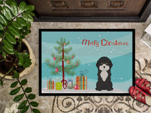 Load image into Gallery viewer, Black and White Cyprus Poodle Christmas Tree Doormat - 24x36 Decorative Floor Mat – Indoor/Outdoor Rug with Artistic Flair CK3497JMAT