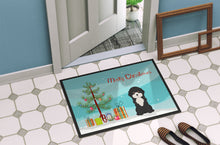 Load image into Gallery viewer, Black and White Cyprus Poodle Christmas Tree Doormat - 24x36 Decorative Floor Mat – Indoor/Outdoor Rug with Artistic Flair CK3497JMAT