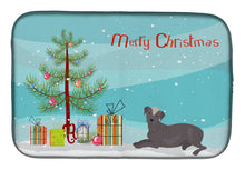 Load image into Gallery viewer, Ecuadorian Hairless Dog Christmas Tree Dish Drying Mat – Absorbent, Artistic Kitchen Essentials CK3499DDM