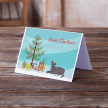 Load image into Gallery viewer, Ecuadorian Hairless Dog Christmas Tree Greeting Cards -  Blank Note Cards – 8-Pack of Artist-Designed Cards with Envelopes