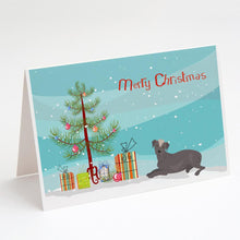Load image into Gallery viewer, Ecuadorian Hairless Dog Christmas Tree Greeting Cards -  Blank Note Cards – 8-Pack of Artist-Designed Cards with Envelopes
