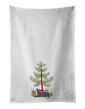 Load image into Gallery viewer, Ecuadorian Hairless Dog Christmas Tree White Kitchen Towel Set of 2