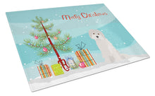 Load image into Gallery viewer, Maltese #2 Christmas Tree Glass Cutting Boards – Durable, Decorative Kitchen Art Large CK3501LCB