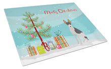 Load image into Gallery viewer, Miniature Fox Terrier #2 Christmas Tree Glass Cutting Boards – Durable, Decorative Kitchen Art Large CK3502LCB