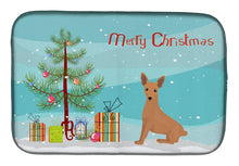 Load image into Gallery viewer, Miniature Pinscher Christmas Tree Dish Drying Mat – Absorbent, Artistic Kitchen Essentials CK3503DDM