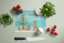 Load image into Gallery viewer, Miniature Pinscher Christmas Tree Glass Cutting Boards – Durable, Decorative Kitchen Art Large CK3503LCB