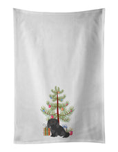 Load image into Gallery viewer, Pekingese Christmas Tree White Kitchen Towel Set of 2