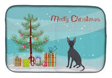 Load image into Gallery viewer, Peruvian Hairless Dog Christmas Tree Dish Drying Mat – Absorbent, Artistic Kitchen Essentials CK3507DDM