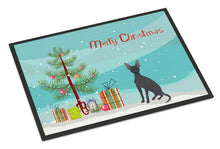 Load image into Gallery viewer, Peruvian Hairless Dog Christmas Tree Doormat - 24x36 Decorative Floor Mat – Indoor/Outdoor Rug with Artistic Flair CK3507JMAT