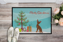 Load image into Gallery viewer, Brown Prague Ratter Christmas Tree Doormat - 24x36 Decorative Floor Mat – Indoor/Outdoor Rug with Artistic Flair CK3508JMAT
