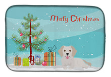 Load image into Gallery viewer, Small Greek Domestic Dog Kokoni #2 Christmas Tree Dish Drying Mat – Absorbent, Artistic Kitchen Essentials CK3510DDM