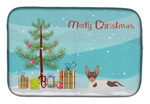 Load image into Gallery viewer, Toy Fox Terrier Christmas Tree Dish Drying Mat – Absorbent, Artistic Kitchen Essentials CK3511DDM