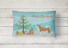 Load image into Gallery viewer, Akita Christmas Tree Canvas Fabric Decorative Pillow CK3512PW1216