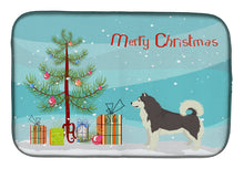 Load image into Gallery viewer, Alaskan Malamute Christmas Tree Dish Drying Mat – Absorbent, Artistic Kitchen Essentials CK3513DDM