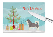 Load image into Gallery viewer, Alaskan Malamute Christmas Tree Glass Cutting Boards – Durable, Decorative Kitchen Art Large CK3513LCB