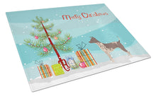 Load image into Gallery viewer, American Hairless Terrier Christmas Tree Glass Cutting Boards – Durable, Decorative Kitchen Art Large CK3514LCB