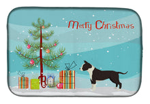 Load image into Gallery viewer, American Staffordshire Terrier Christmas Tree Dish Drying Mat – Absorbent, Artistic Kitchen Essentials CK3515DDM