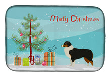 Load image into Gallery viewer, Australian Shepherd Christmas Tree Dish Drying Mat – Absorbent, Artistic Kitchen Essentials CK3516DDM