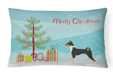 Load image into Gallery viewer, Basenji Christmas Tree Canvas Fabric Decorative Pillow CK3517PW1216